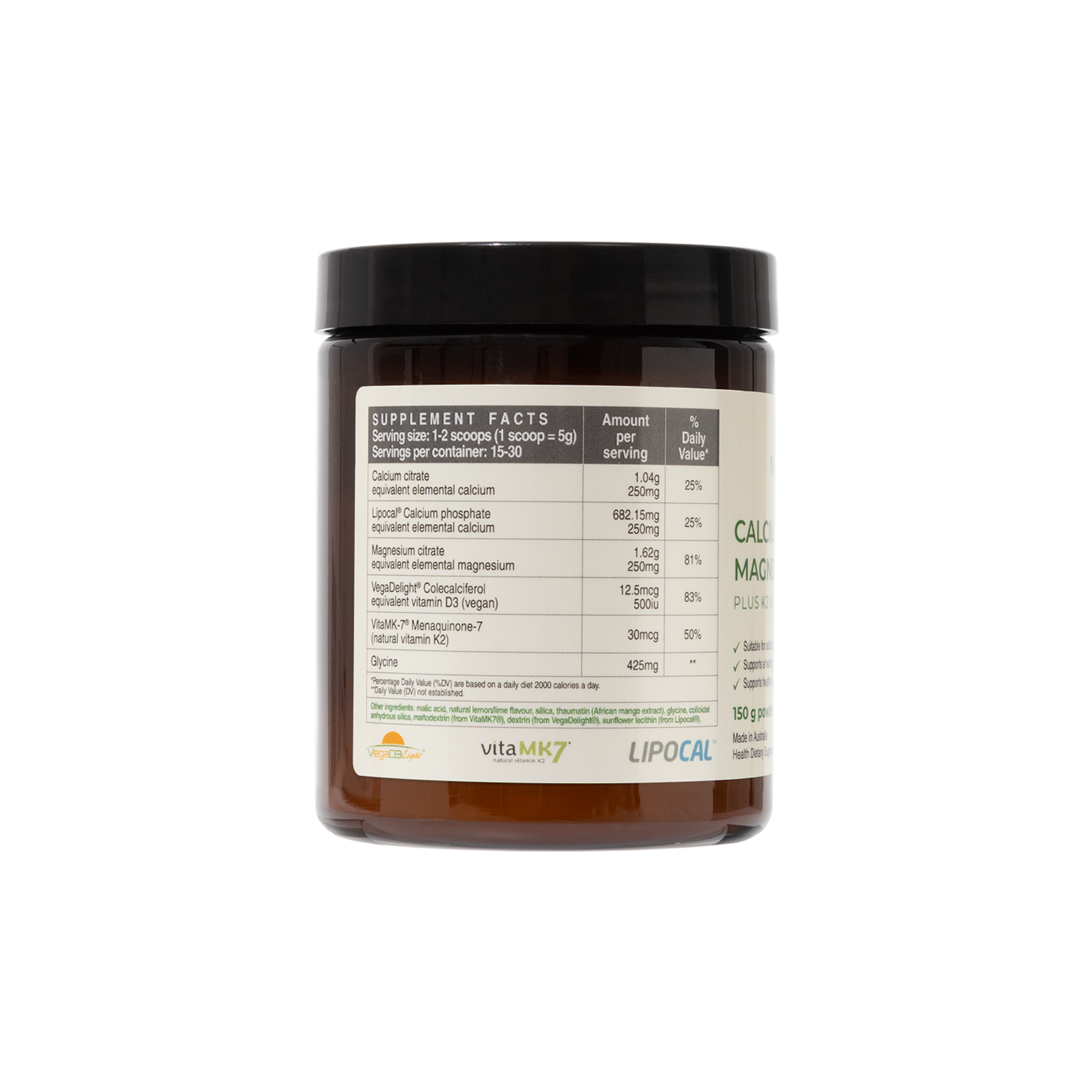 Calcium & Magnesium Plus K2 & D3 | US Label
