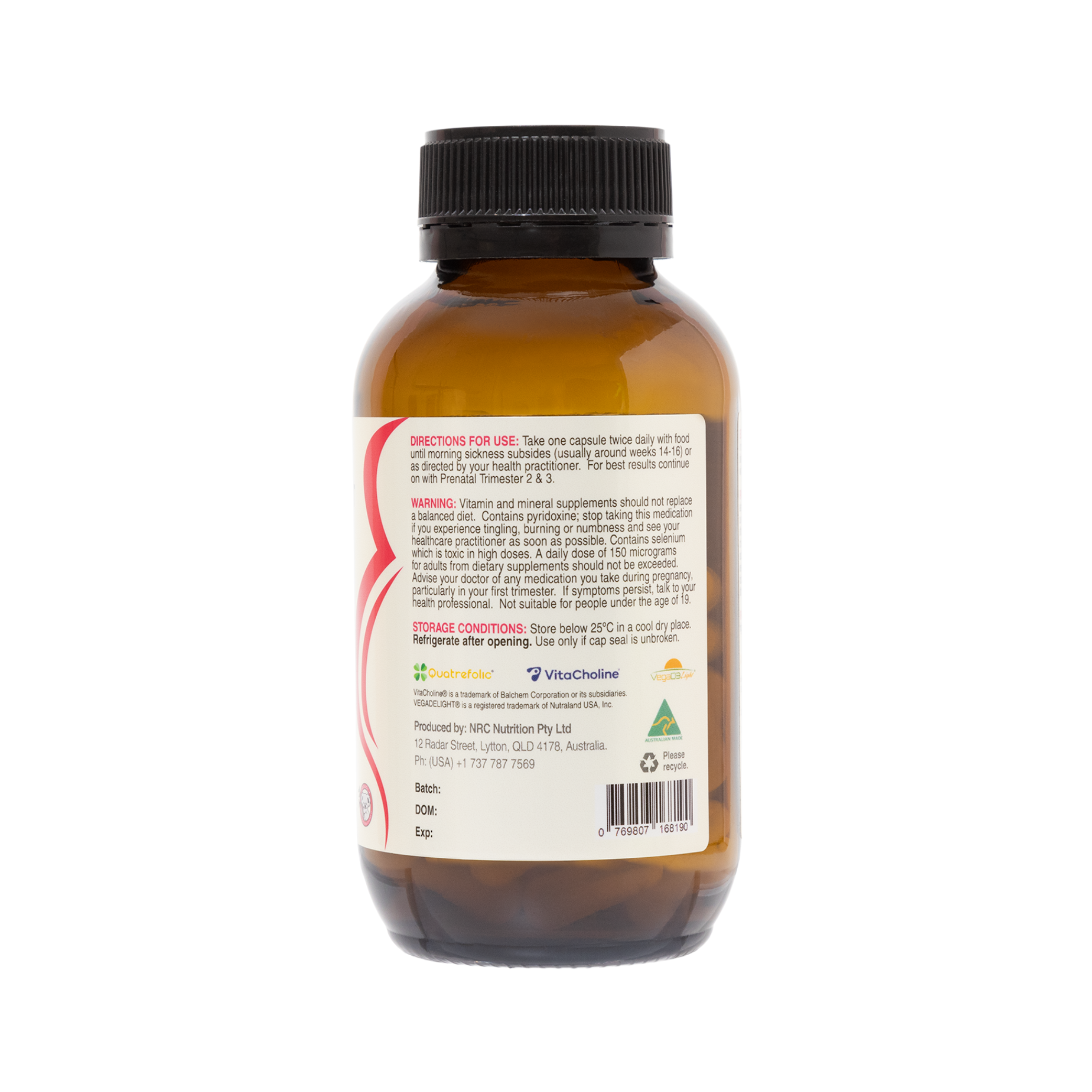 Prenatal Trimester One with Ginger | US Label