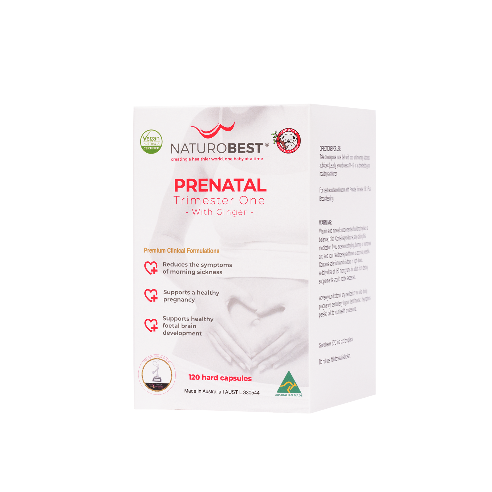 Prenatal Trimester One with Ginger 120s - Carton | Expires June 2026